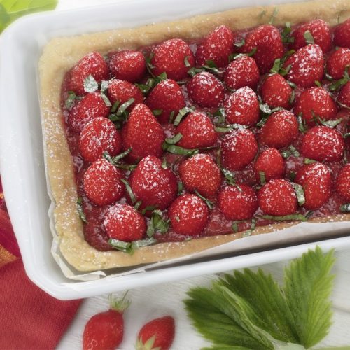 Recette Tarte Aux Fraises Et Basilic Frais - Magazine Omnicuiseur